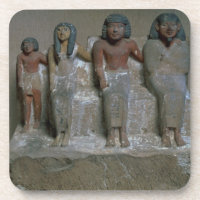 Statuette of a family group (pigment on chalk)