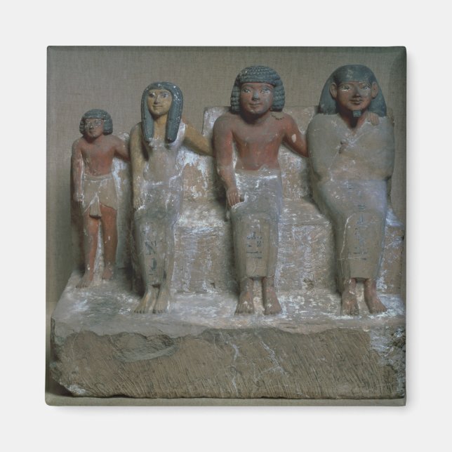 Statuette of a family group (pigment on chalk) magnet (Front)