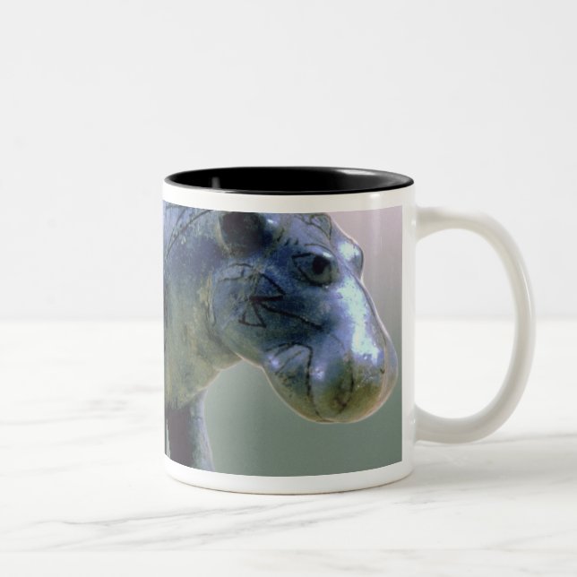 Statuette of a hippopotamus Two-Tone coffee mug (Right)