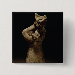 Statuette of a Lion-Headed Demon, Mesopotamia, c.5 15 Cm Square Badge