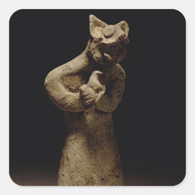 Statuette of a Lion-Headed Demon, Mesopotamia, c.5 Square Sticker (Front)