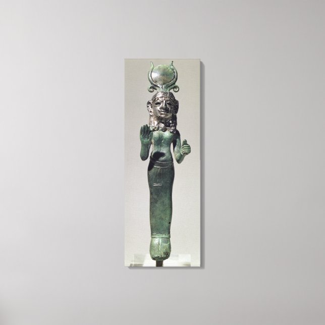 Statuette of a Phoenician goddess, from the Phoeni Canvas Print (Front)