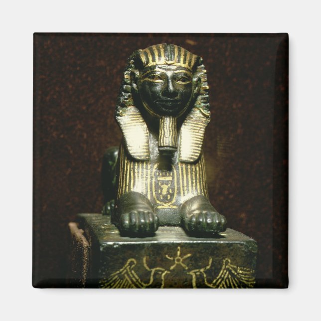 Statuette of a sphinx of King Tuthmosis III, New K Magnet (Front)