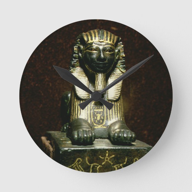 Statuette of a sphinx of King Tuthmosis III, New K Round Clock (Front)
