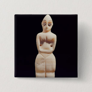 Statuette of a woman, early 4th millennium BC 15 Cm Square Badge