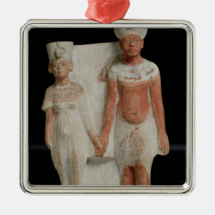 Statuette of Amenophis IV  and Nefertiti Metal Tree Decoration