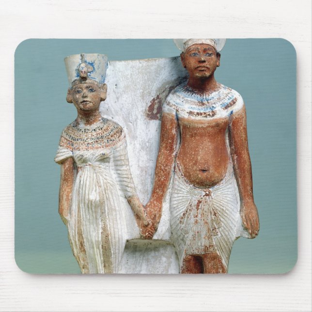 Statuette of Amenophis IV  and Nefertiti Mouse Pad (Front)
