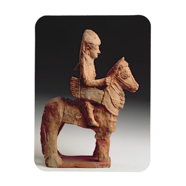 Statuette of an armed horseman, Byblos, 8th-6th ce Magnet (Vertical)