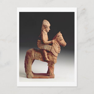 Statuette of an armed horseman, Byblos, 8th-6th ce Postcard