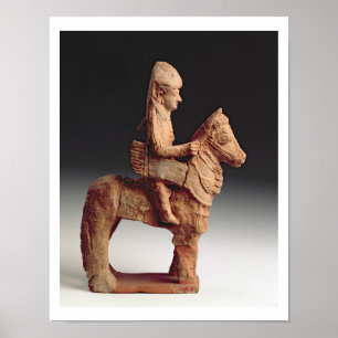 Statuette of an armed horseman, Byblos, 8th-6th ce Poster