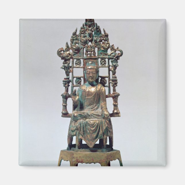 Statuette of Buddha in meditation, Tang Magnet (Front)