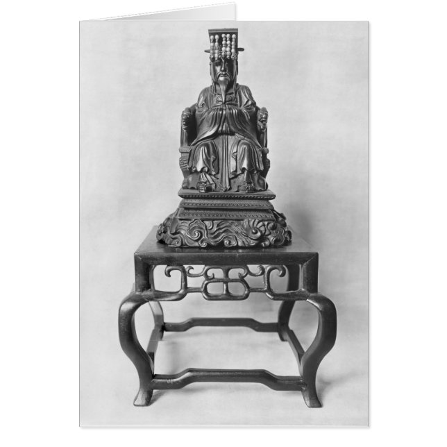 Statuette of Confucius as a Mandarin, Qing (Front)
