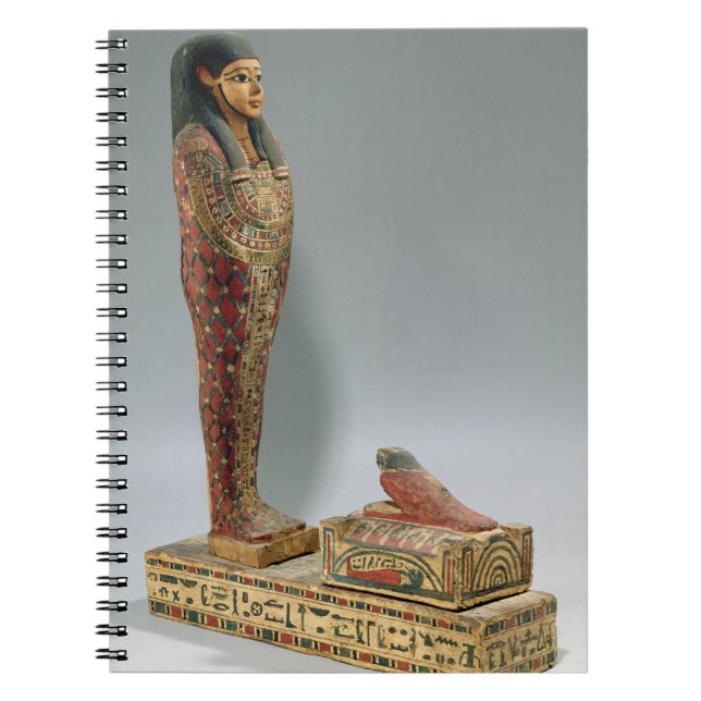 Statuette of Osiris of Iahmes (painted wood) Spiral Notebook (Front)