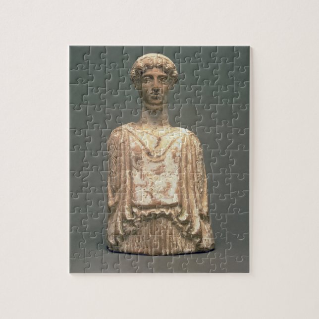 Statuette of Persephone, Attic, c.500 BC (terracot Jigsaw Puzzle (Vertical)