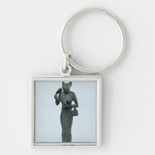 Statuette of the goddess Bastet Key Ring