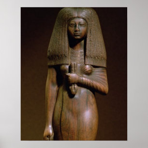 Statuette of the Tuya, head of the harem of Min, N Poster