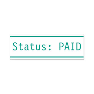"Status: PAID" Rubber Stamp