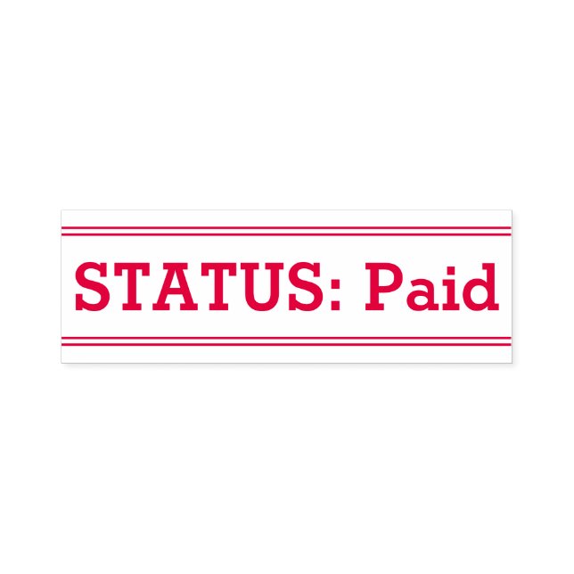 "STATUS: Paid" Rubber Stamp (Design)