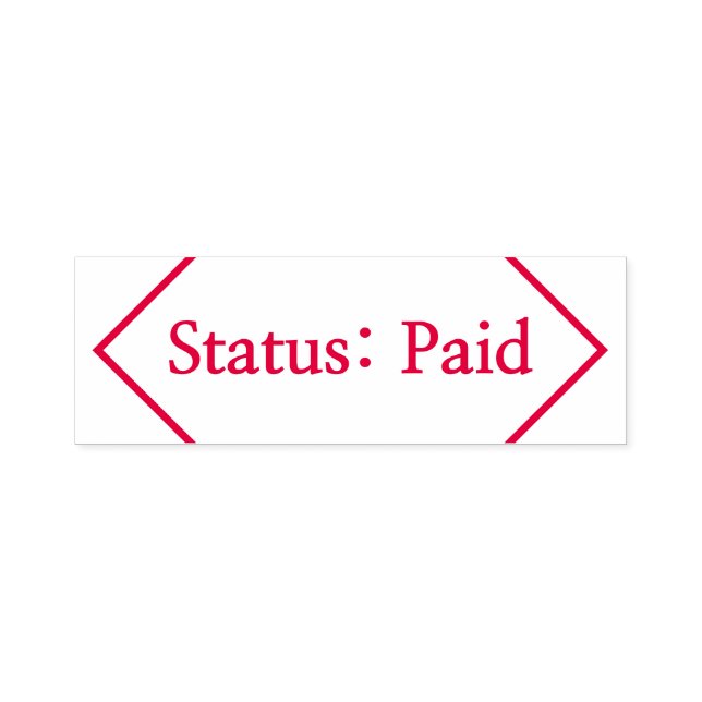 "Status: Paid" Rubber Stamp (Design)