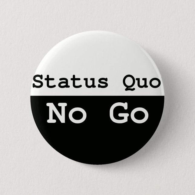 Status Quo 6 Cm Round Badge (Front)