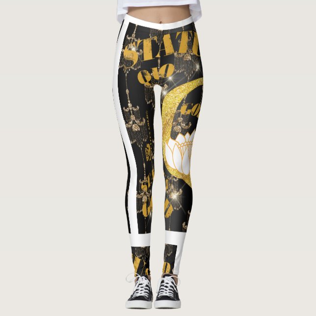 ©STATUS QUO GOLD" Status Collection© by Peafdove©  Leggings (Front)