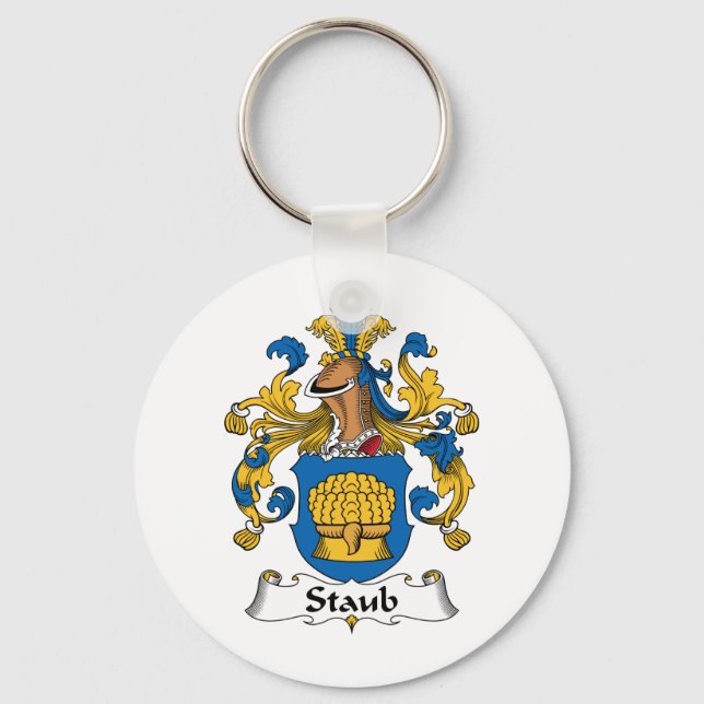 Staub Family Crest Key Ring (Front)