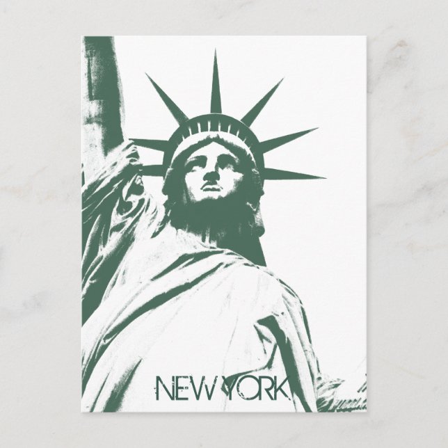 Staue of Liberty Postcard Custom New York Postcard (Front)
