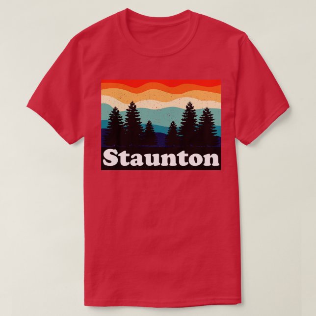 Staunton Colorado Retro T-Shirt (Design Front)