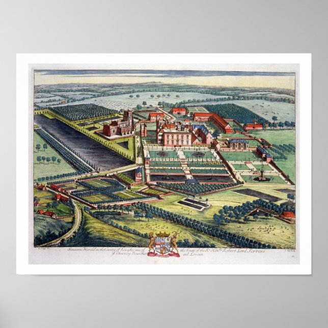 Staunton Harold in the county of Leicester engrave Poster (Front)