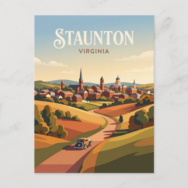Staunton USA Postcard (Front)