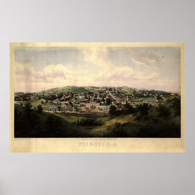 Staunton, Virginia (1857) Poster (Front)