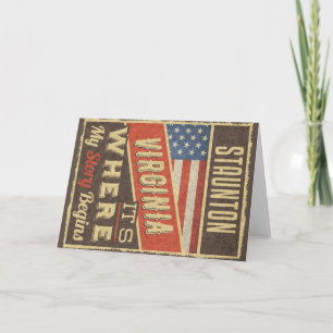 Staunton Virginia Card