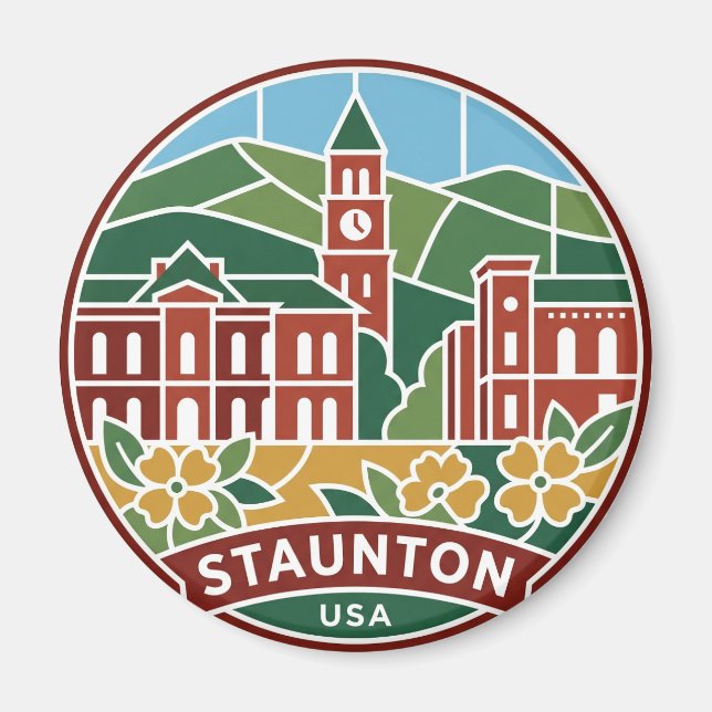Staunton Virginia Magnet (Front)