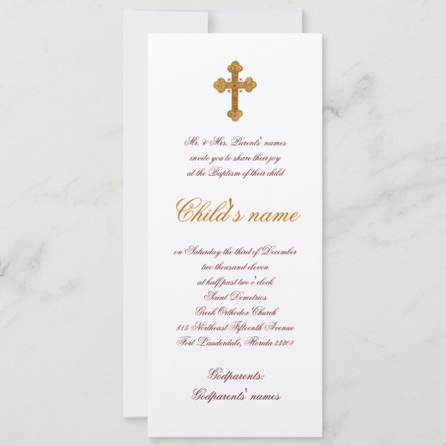 Stavro Invitation (Front)