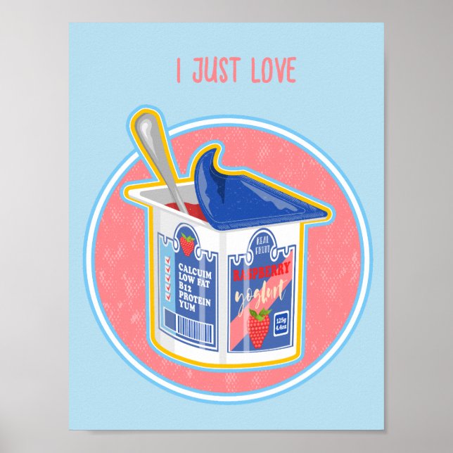 Stawberry yogurt poster (Front)