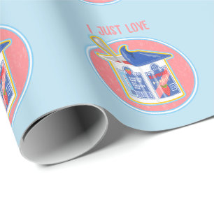 Stawberry yogurt wrapping paper