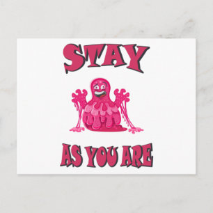 Stay as you are postcard