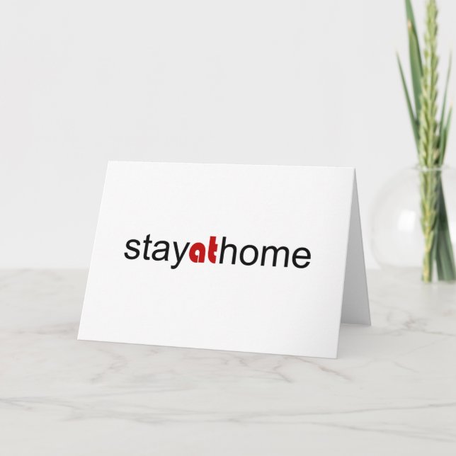 Stay at home card (Front)