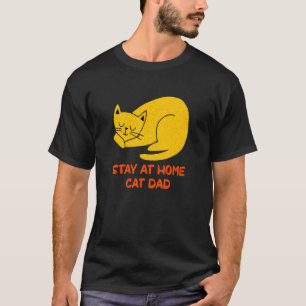 Stay at Home Cat Dad Cat   Father's Day Kitten Par T-Shirt