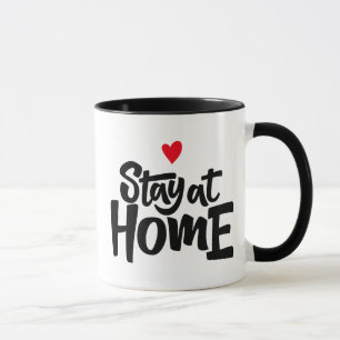 Stay At Home Heart Mug