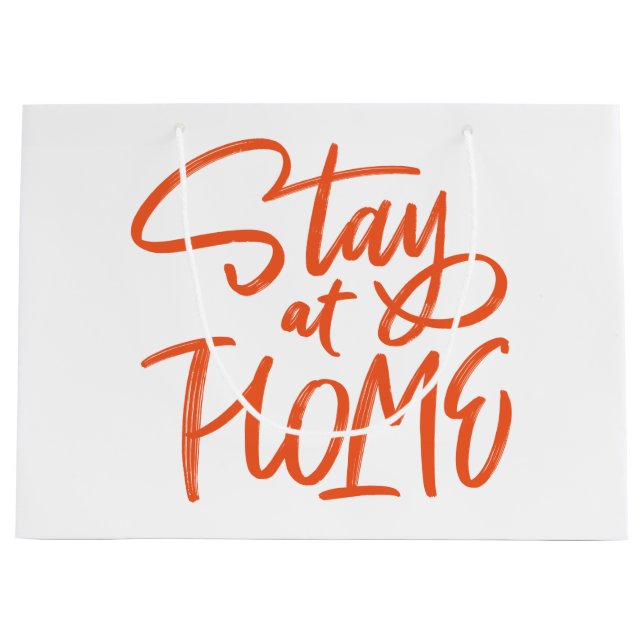 Stay at Home Large Gift Bag (Front)
