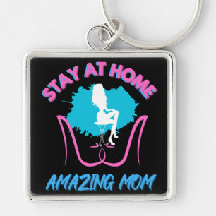 Stay At Home Retired Mum Mother Pink Ladies Shoes Key Ring