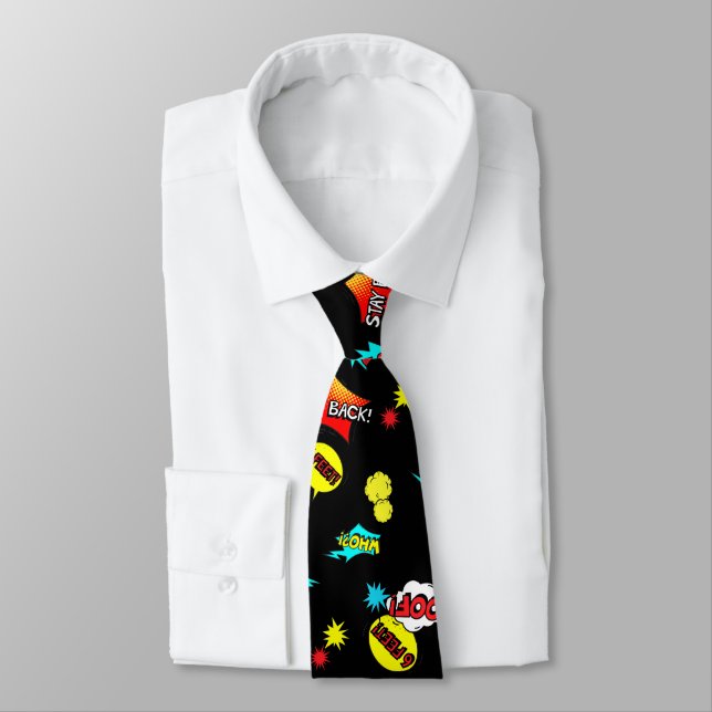 Stay Back! 2020 Keepsake Comic Super Hero Black Tie (Tied)