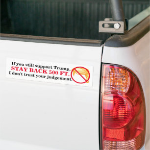Stay Back! Bumper Sticker