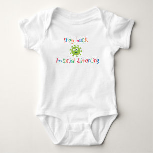 Stay Back I'm Social Distancing Baby One Piece Bodysuit