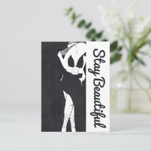 Stay Beautiful Thick Chick Postcard