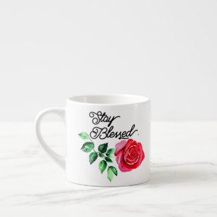 Stay blessed espresso cup