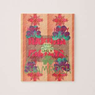 Stay Blessed Happy Saint Patrick's Day Hakuna Mata Jigsaw Puzzle