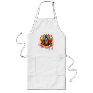 Stay Blessed Y'all with Colourful Turkey Long Apron