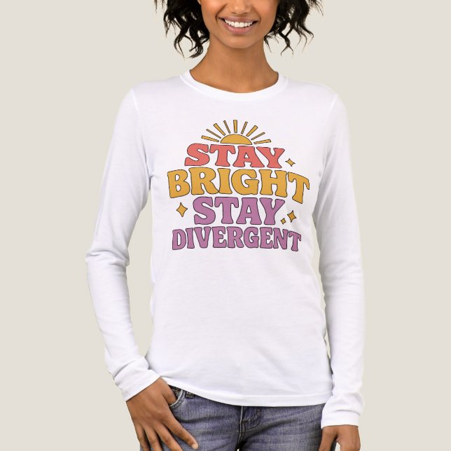 Stay Bright, Stay Divergent Tri-Blend Shirt (Front)